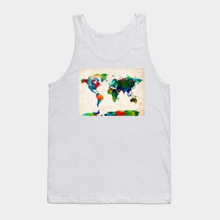 world map Tank Top